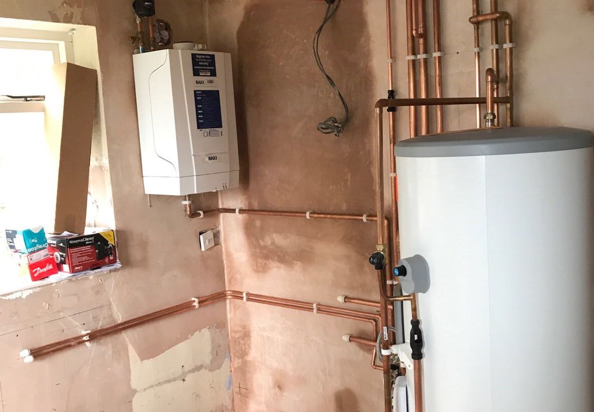 recent project for boiler repair in redditch - image shows a baxi boiler repaired