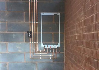 during a recent boiler installation project